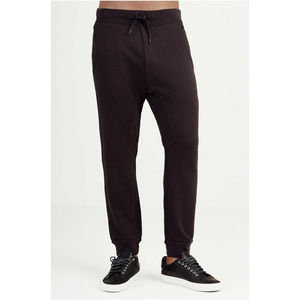 True Religion Men's Drop Crotch Sweat Pants in Black
